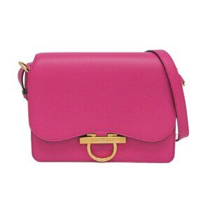 SALVATORE FERRAGAMO Pink Leather Shoulder Bag